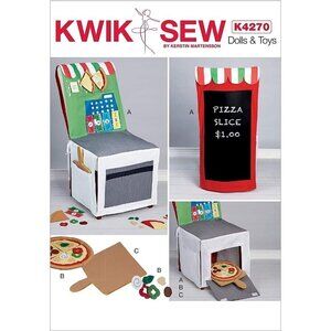Kwik Sew Sewing Pattern 4270 Pizza Shop Chair Cover Accessories‎